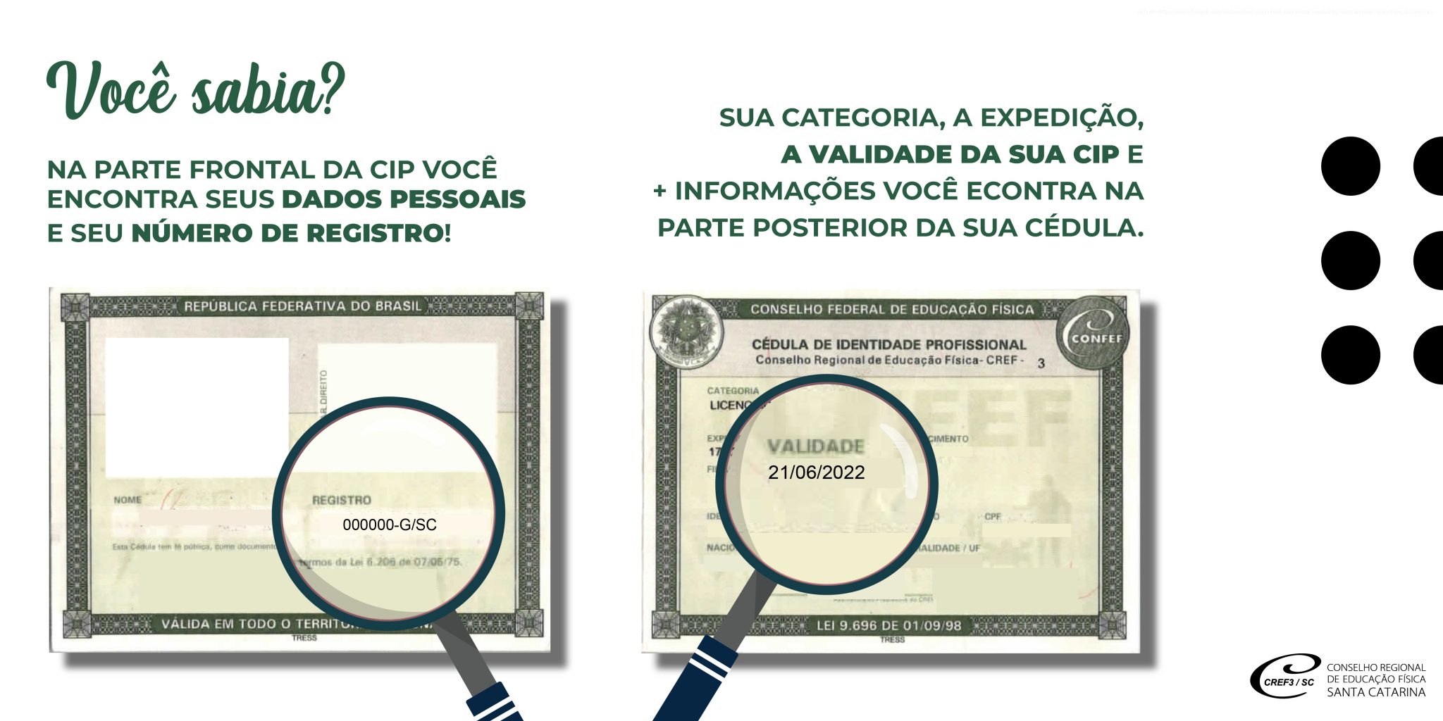 Conheça a sua Cédula de Identidade