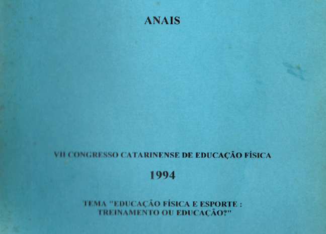 Anais VII Congresso de Educação Física